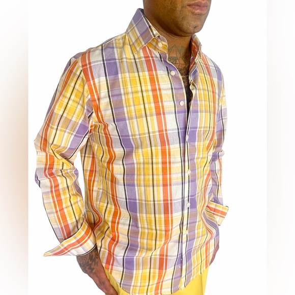 Cigar Couture colorful button down shirt NWT size M - Picture 2 of 5